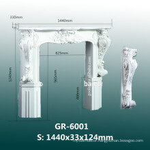 modern carved polyurethane fireplace